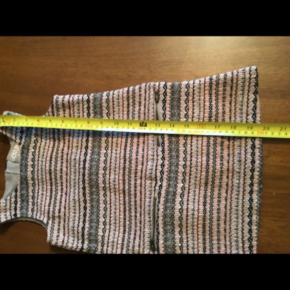 OSH KOSH Grey & Pink Striped Tweed Jumper Sz 4T - Picture 3 of 6